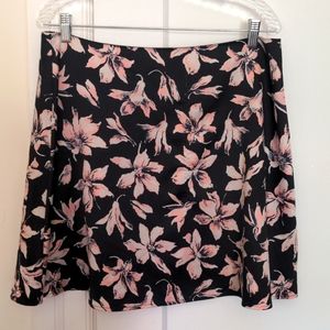 Madewell knee length floral skirt 12